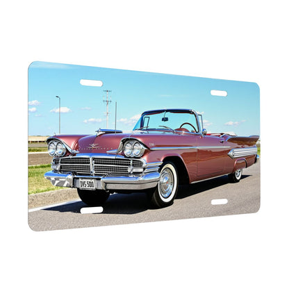 Aluminum License Plate 1958 Dodge Custom Royal Lancer Super D500 Convertible