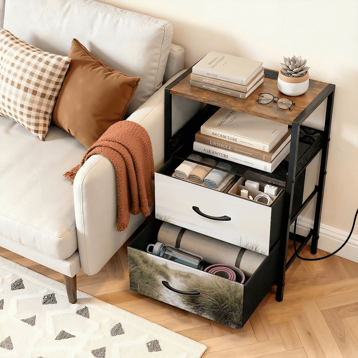 2Drawer Bedside Table 97