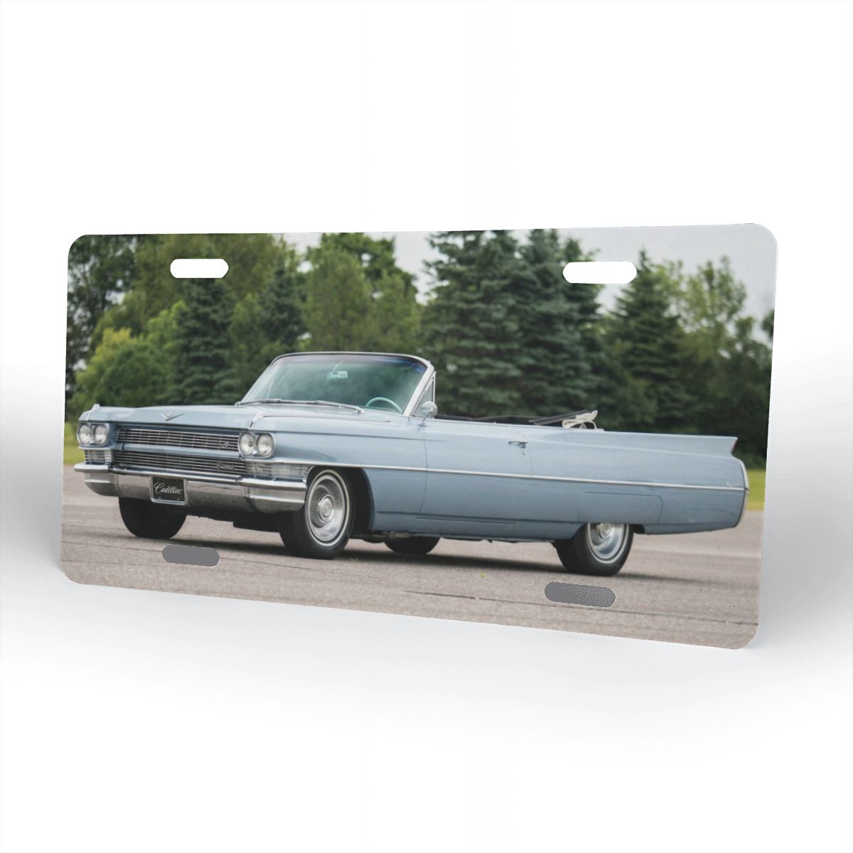 Aluminum License Plate 1964 Cadillac Series 62 Convertible