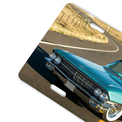 Aluminum License Plate 1960 Cadillac Series 62 Convertible