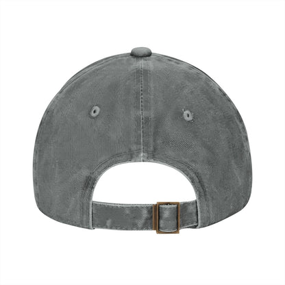 Unisex Washed Denim Baseball Cap BORN TO RIDE