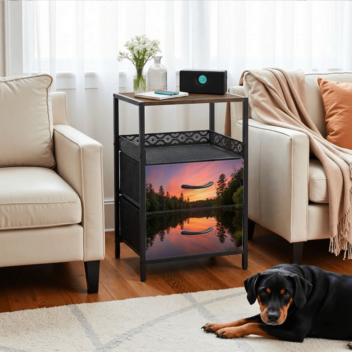 2Drawer Bedside Table