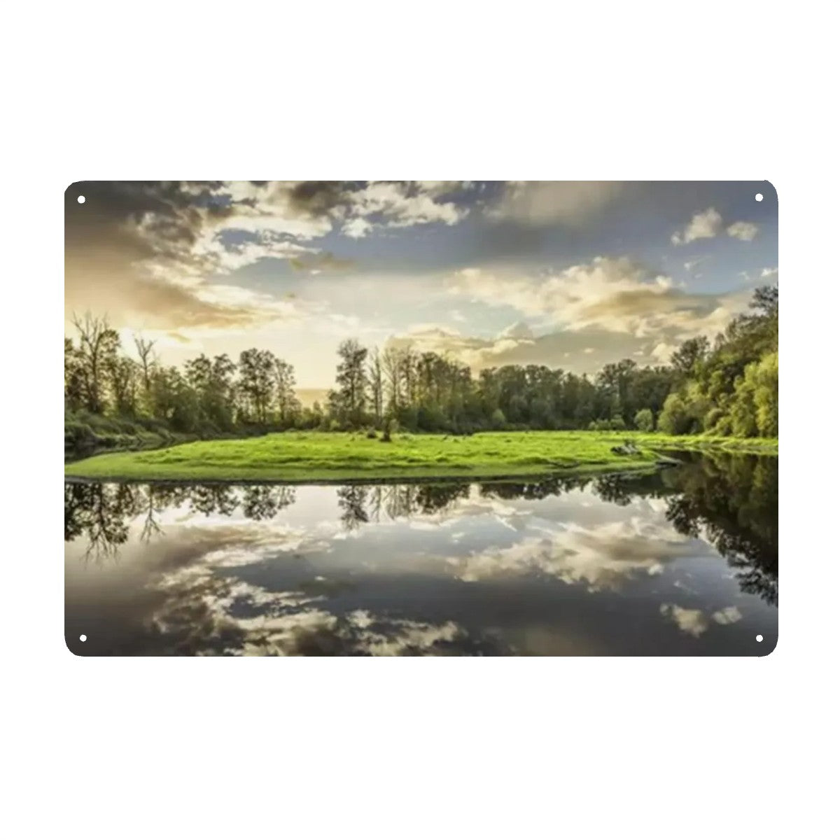 Rectangular Tin Sign Metal Sign Decor