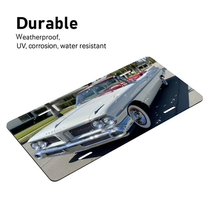 Aluminum License Plate 1959 Pontiac Bonneville Convertible