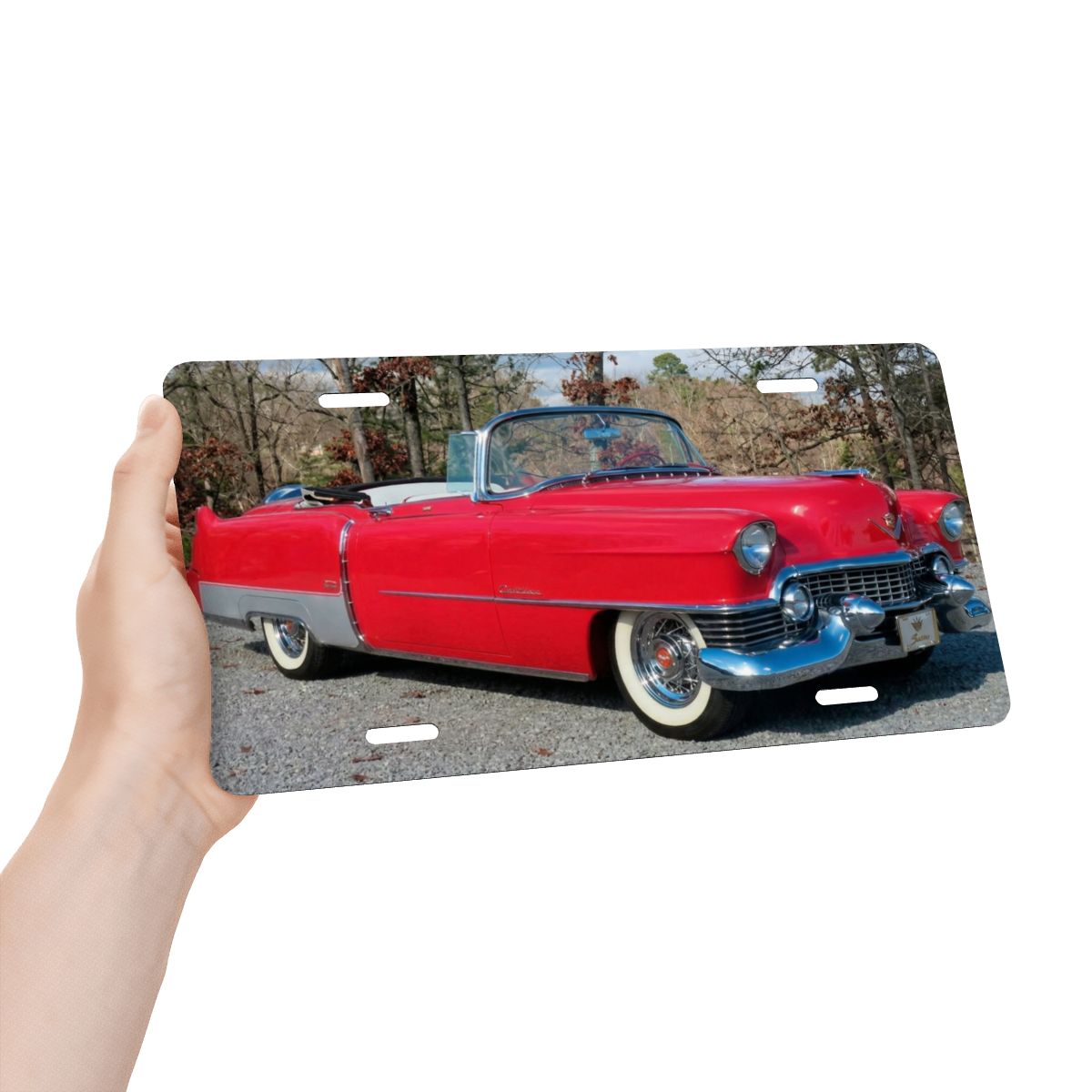 Aluminum License Plate 1954 Cadillac Series 62 Convertible