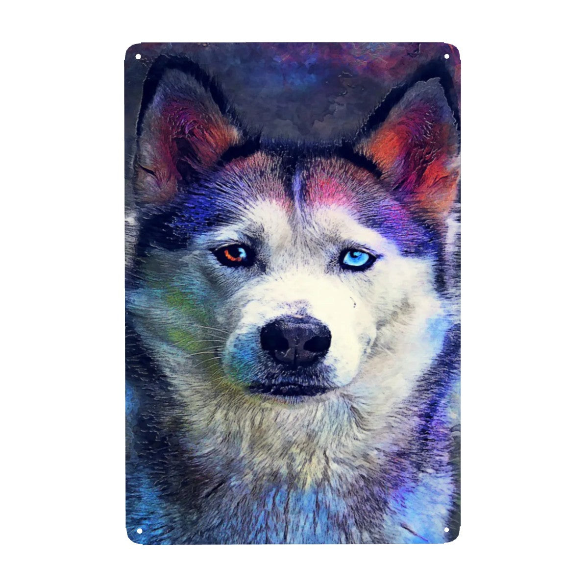 Tin Sign Rectangular  Husky