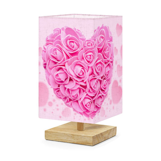 Square Table Lamp Hearts