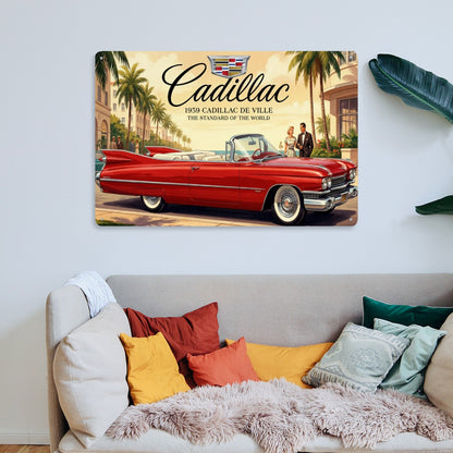 Rectangular Tin Sign Metal Sign Decor