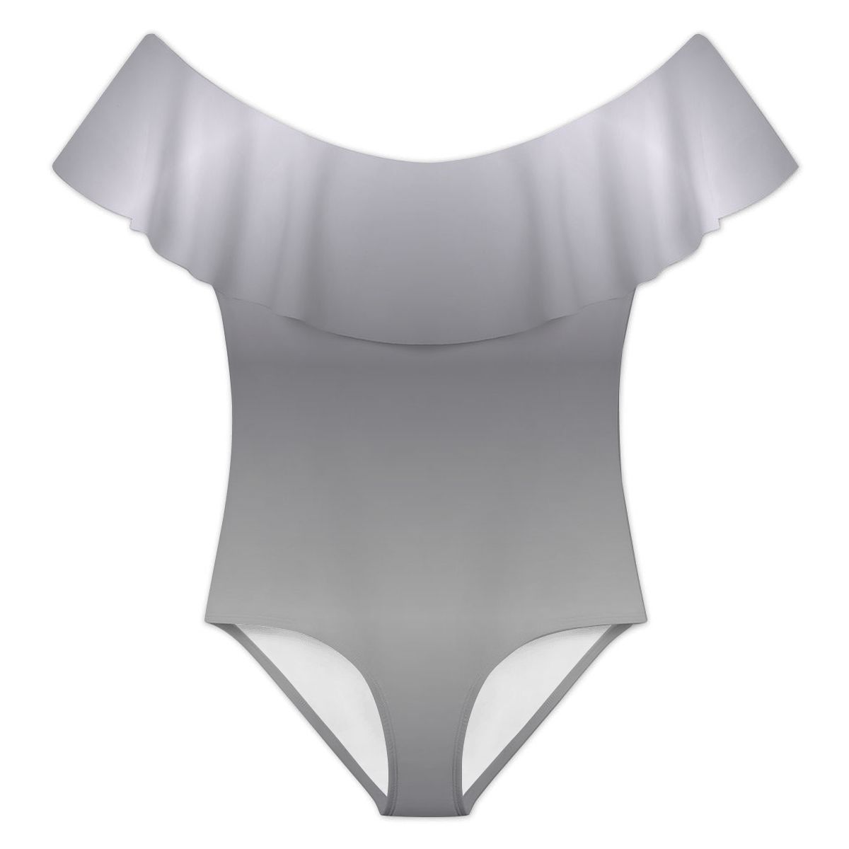 Off Shoulder Ruffle OnePiece Swimsuit