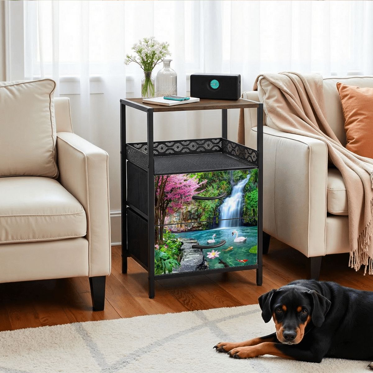 2Drawer Bedside Table 16