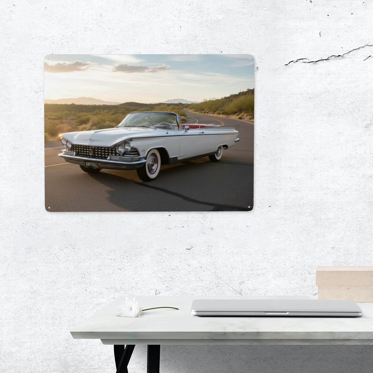 Tin Sign Rectangular 1959 Buick Electra Convertible Vit