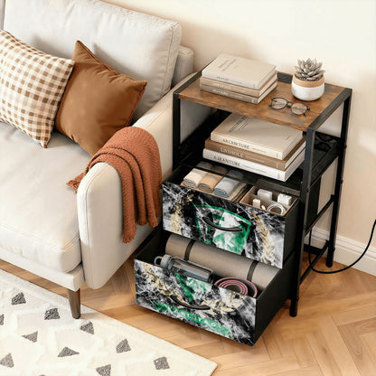 2Drawer Bedside Table 88