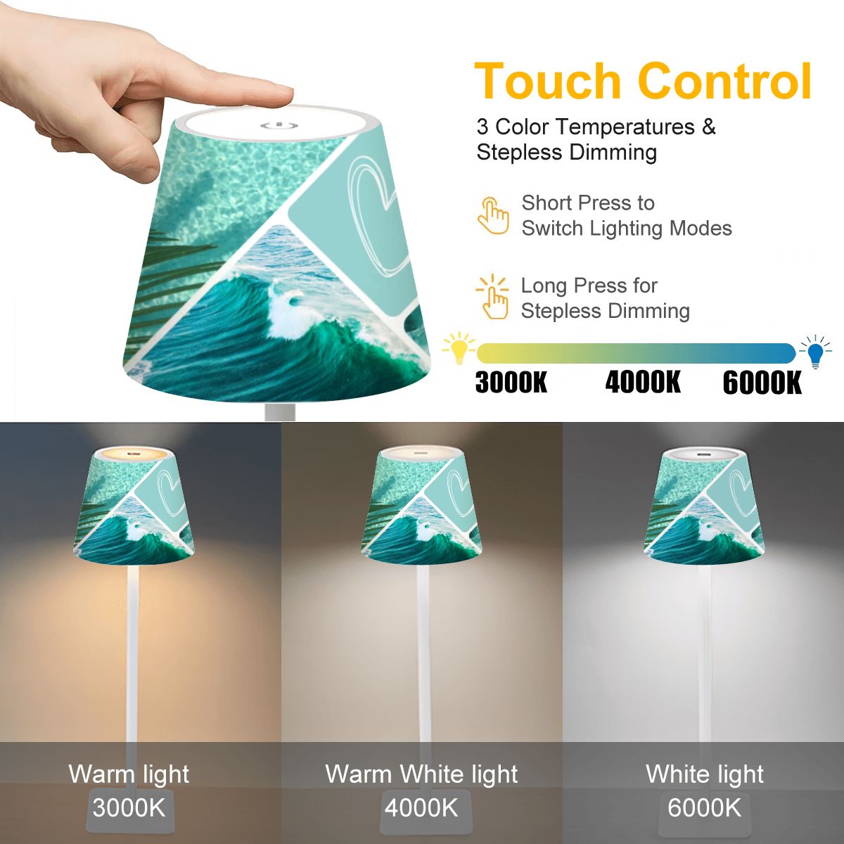 LED Cordless Table Lamp Holiday