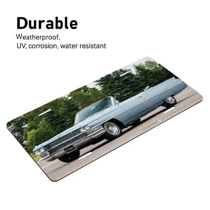 Aluminum License Plate 1964 Cadillac Series 62 Convertible