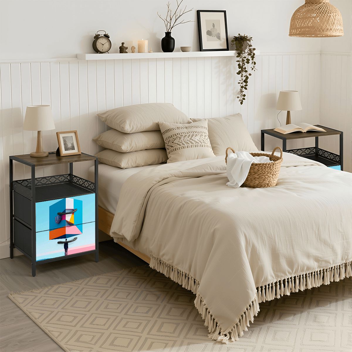 2Drawer Bedside Table 71