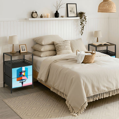 2Drawer Bedside Table 71