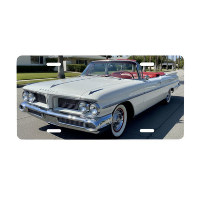 Aluminum License Plate 1959 Pontiac Bonneville Convertible