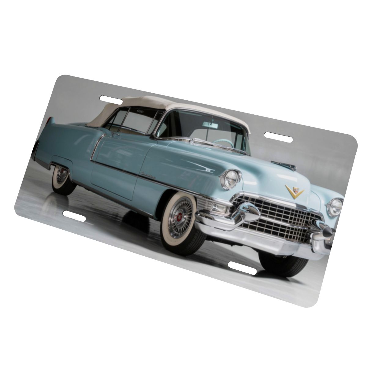 Aluminum License Plate 1955 – Cadillac Series 62 Convertible