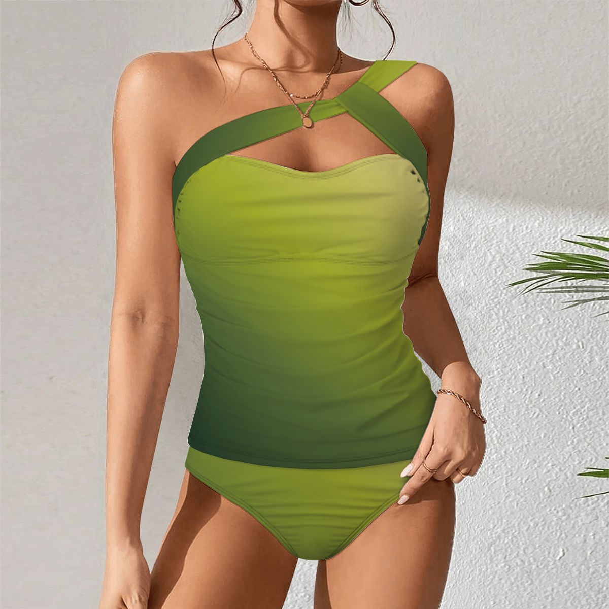 OneShoulder Two Piece Swimsuit