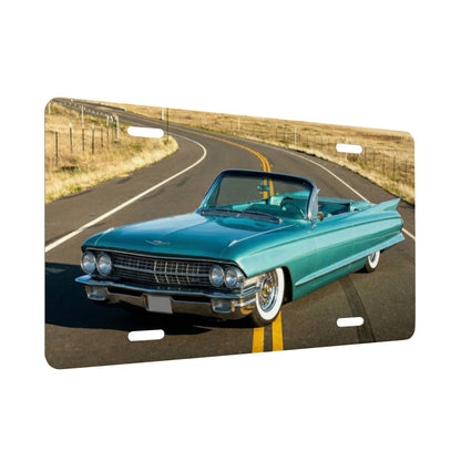 Aluminum License Plate 1960 Cadillac Series 62 Convertible