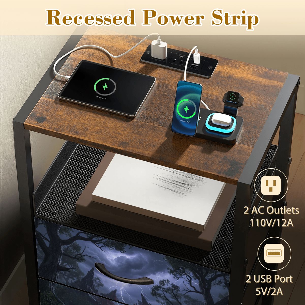 2Drawer Bedside Table 27