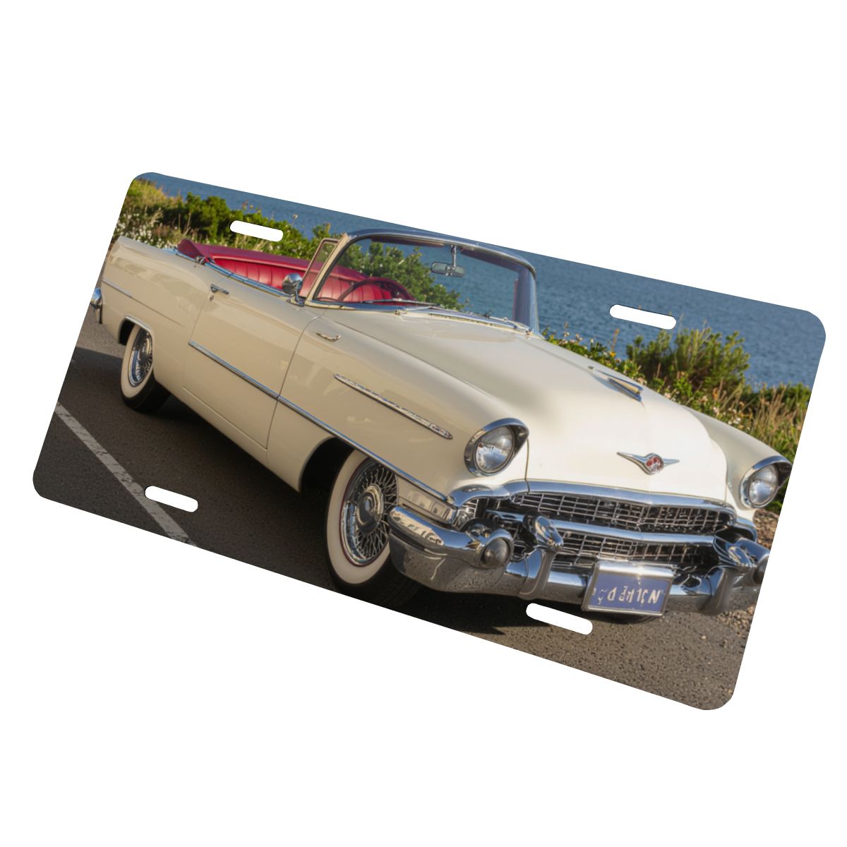 Aluminum License Plate 1956 Cadillac Eldorado Biarritz  Cabriolet