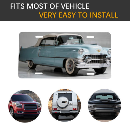 Aluminum License Plate 1955 – Cadillac Series 62 Convertible