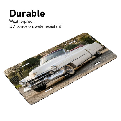 Aluminum License Plate 1952 Cadillac Series 62 Convertible