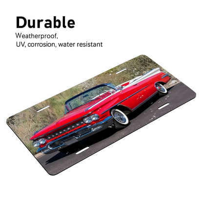 Aluminum License Plate 1959 Oldsmobile 98 Convertible