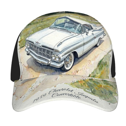 Baseball Cap - 1959 Chevrolet Impala Convertible vit