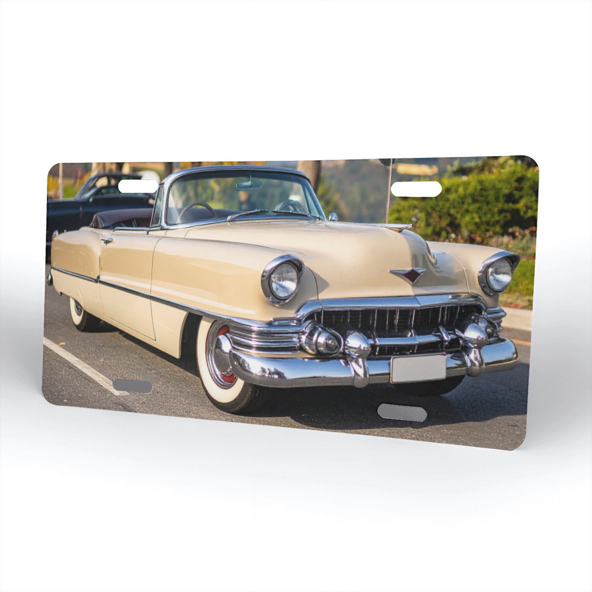 Aluminum License Plate 1954 Cadillac Series 62 Convertible tvåfärgad