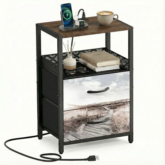 2Drawer Bedside Table 92