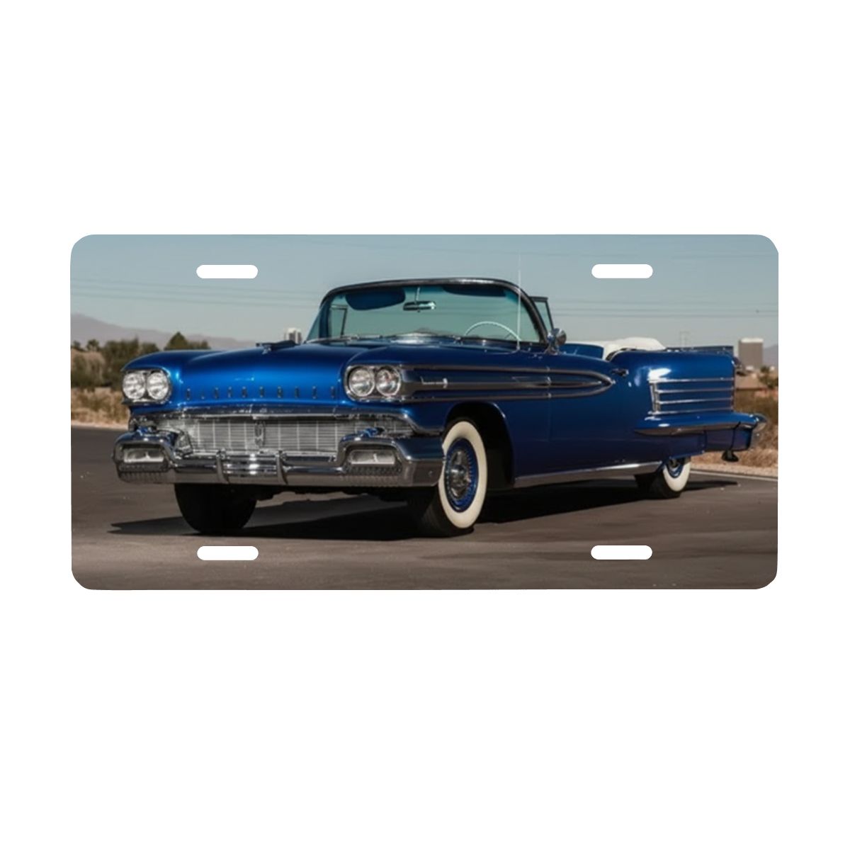 Aluminum License Plate 1958 Oldsmobile Dynamic 88 Convertible