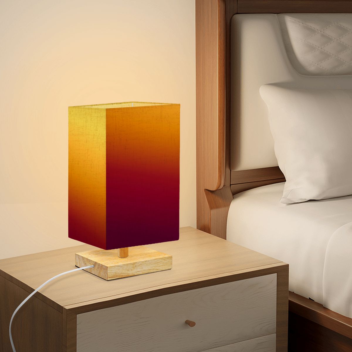 Square Table Lamp Technicolor