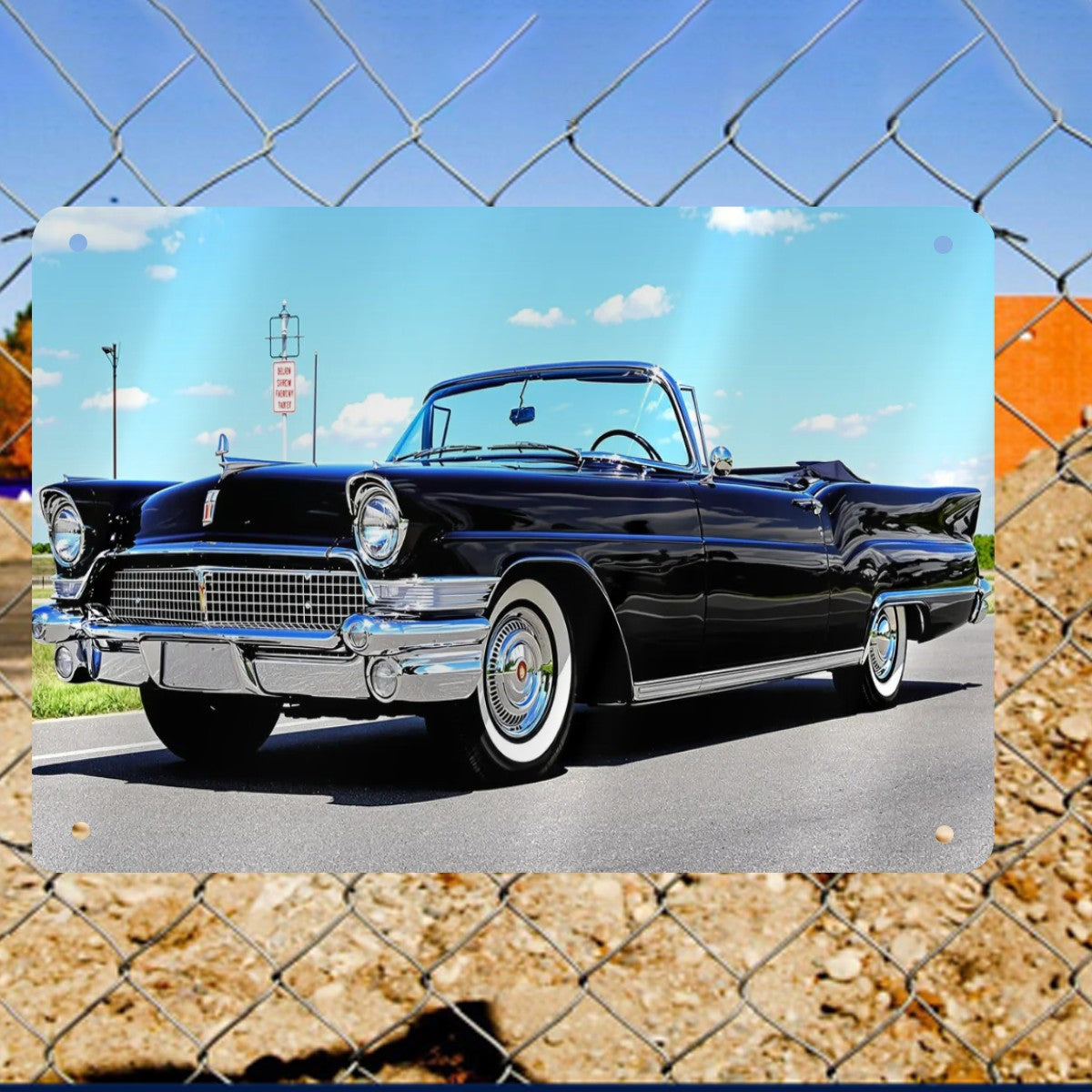 Metal Signs Outdoor 1958 Lincoln Continental Mark III Convertible