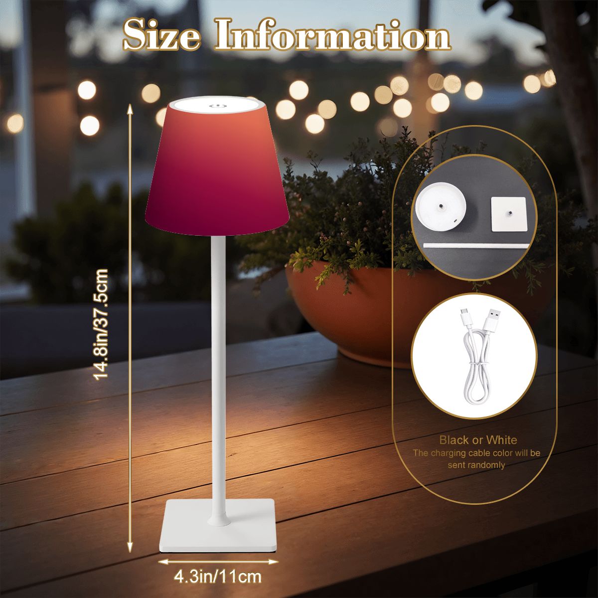 LED Cordless Table Lamp Brownie
