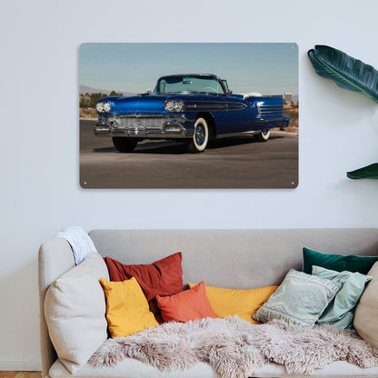 Rectangular Tin Sign Metal Sign Decor 1958 Oldsmobile Dynamic 88 Convertible