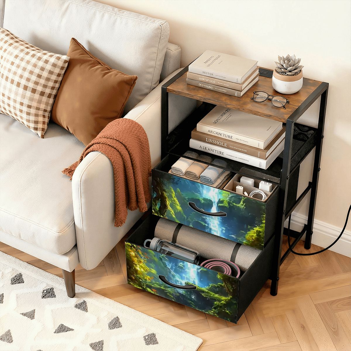 2Drawer Bedside Table 18