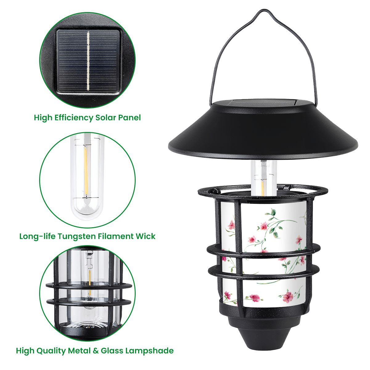 Hanging Solar Lights 2pcs