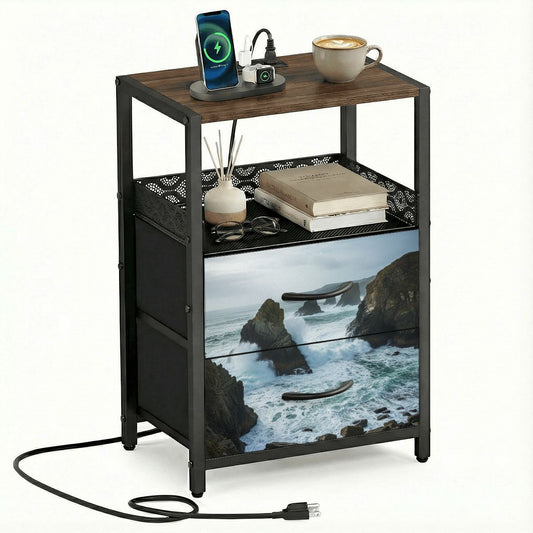 2Drawer Bedside Table