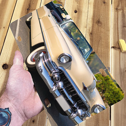 Aluminum License Plate 1954 Cadillac Series 62 Convertible tvåfärgad