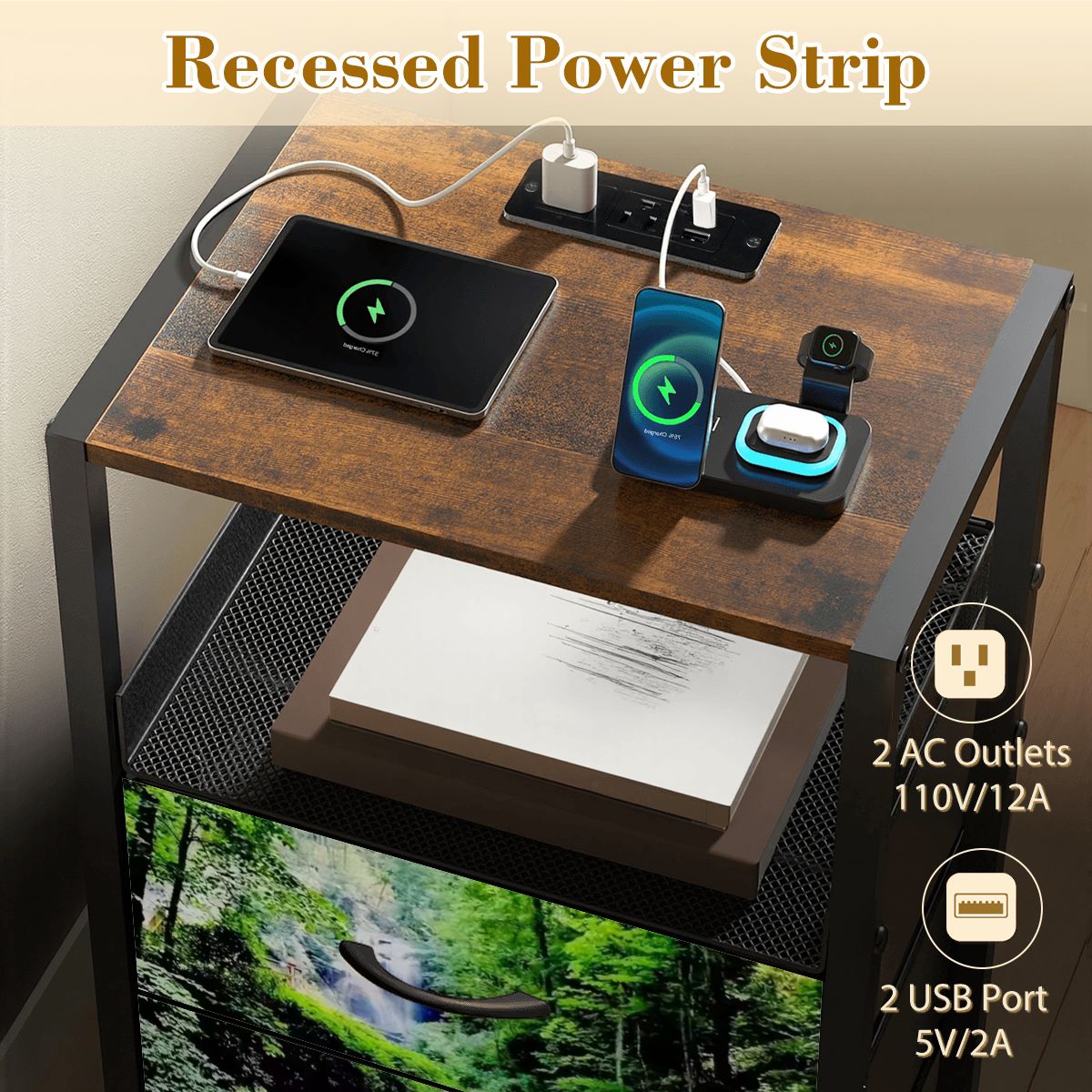 2Drawer Bedside Table 22