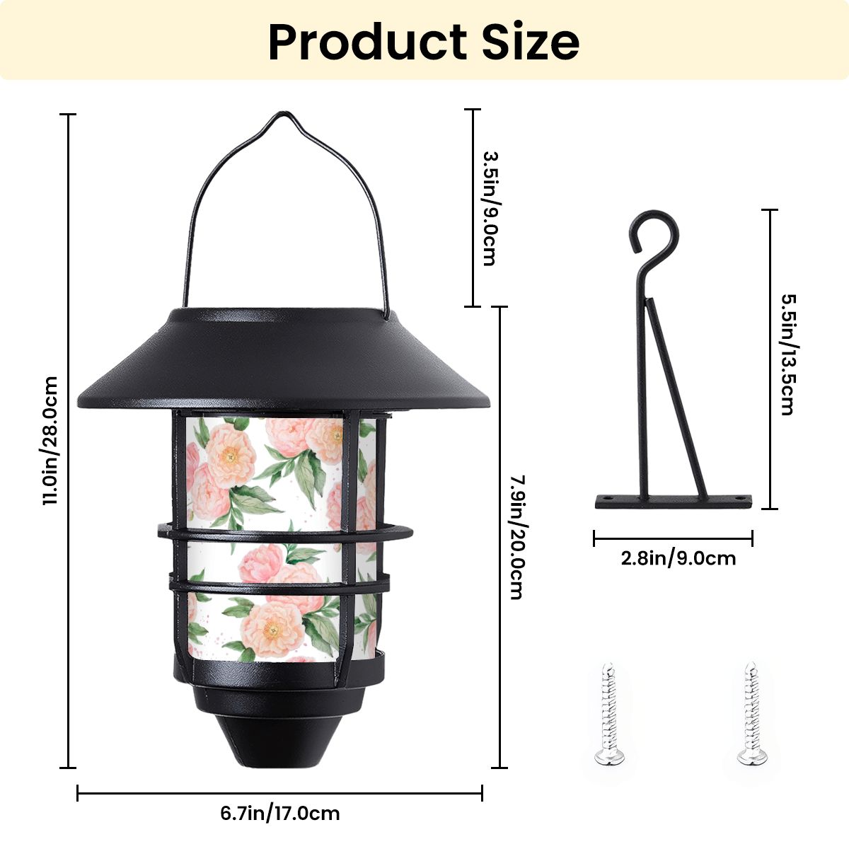 Hanging Solar Lights 2pcs