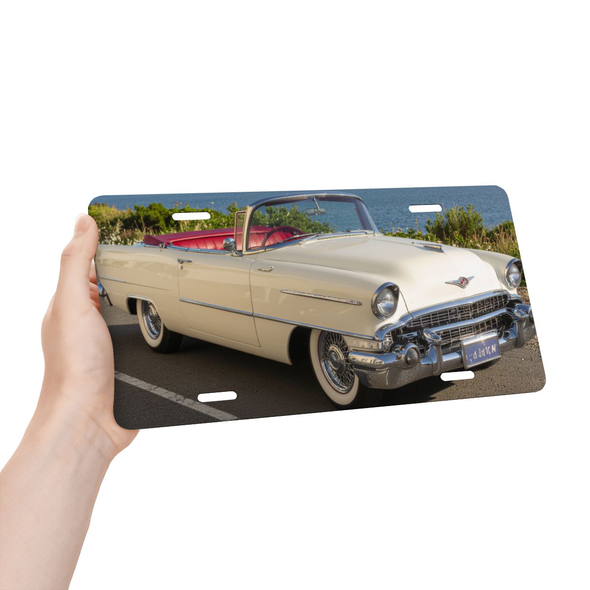 Aluminum License Plate 1956 Cadillac Eldorado Biarritz  Cabriolet