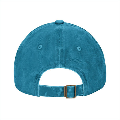 Unisex Washed Denim Baseball Cap BORN TO RIDE