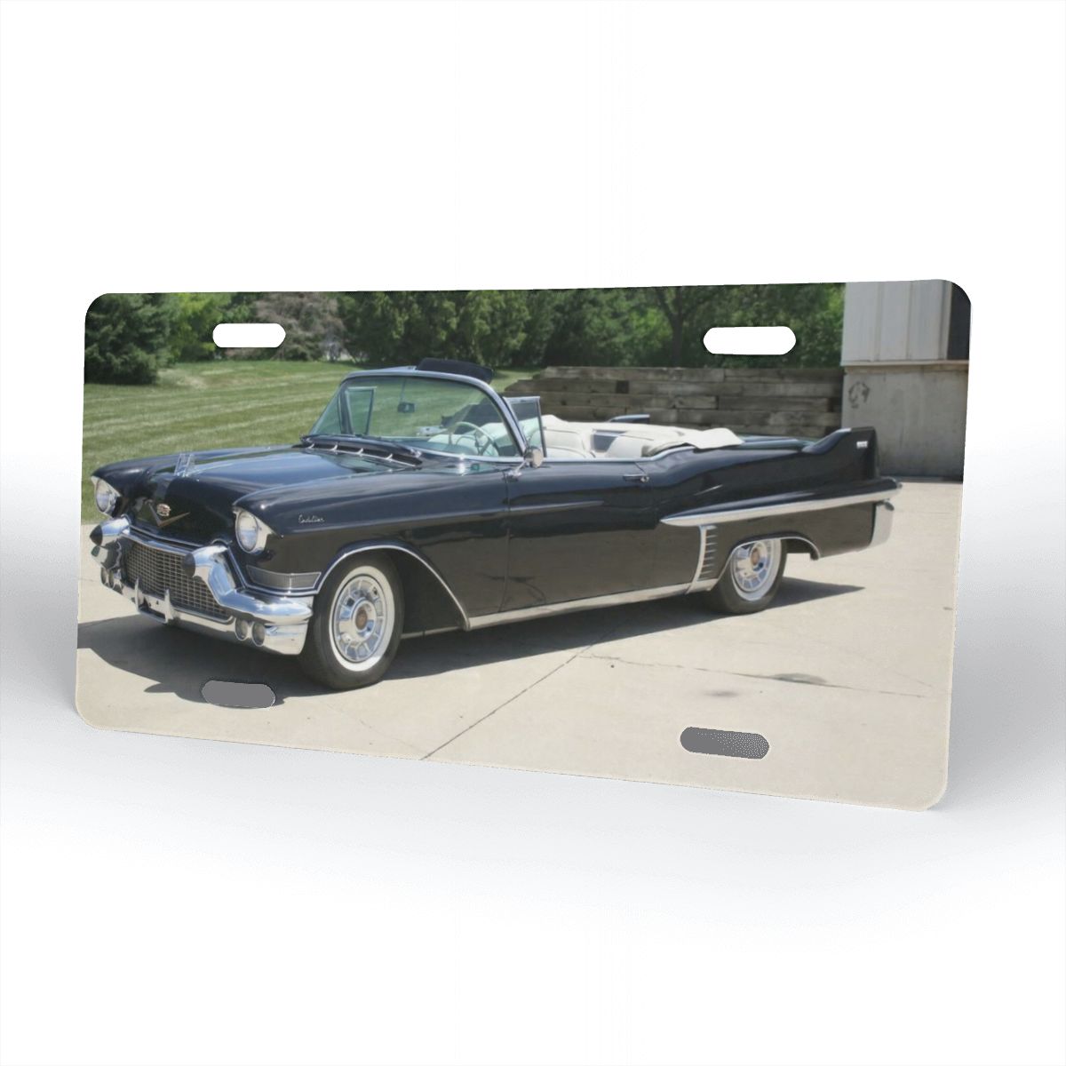 Aluminum License Plate 1957 Cadillac Series 62 Convertible