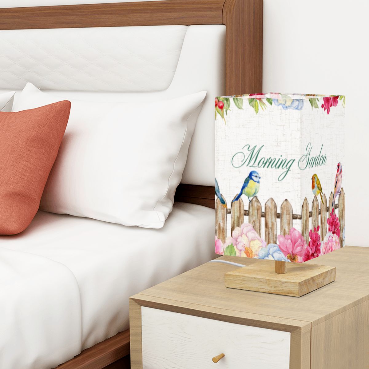 Square Table Lamp Morning Garden