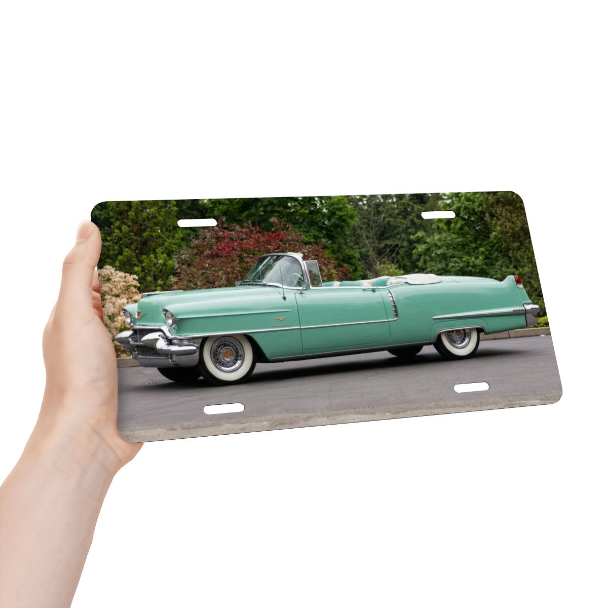 Aluminum License Plate 1956 Cadillac Series 62 Convertible