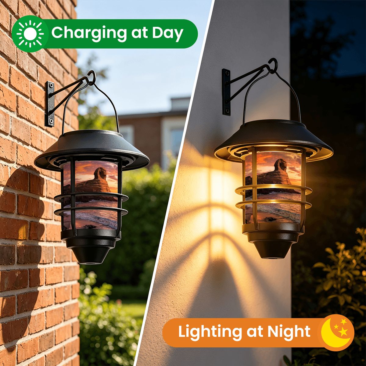 Hanging Solar Lights 2pcs