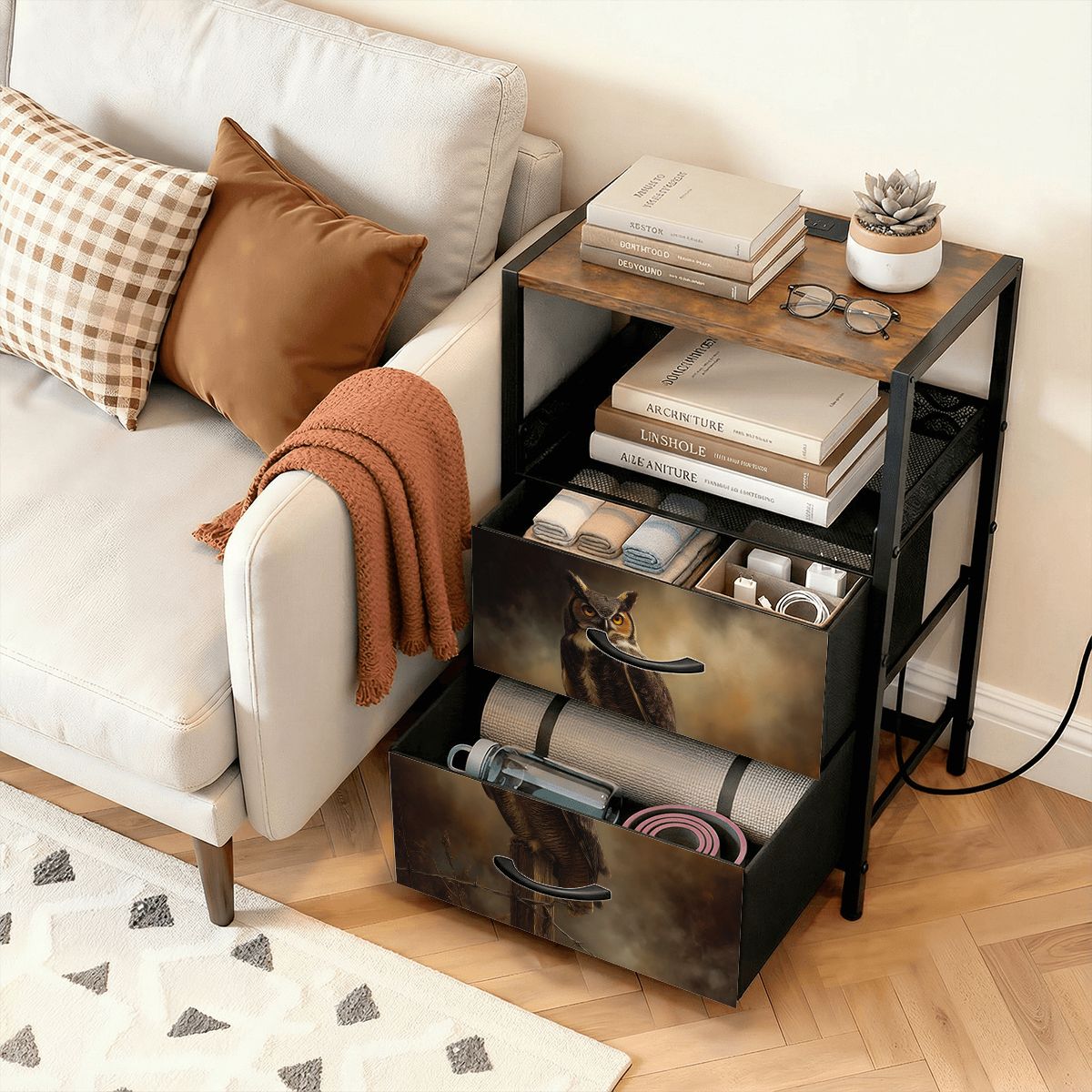 2Drawer Bedside Table